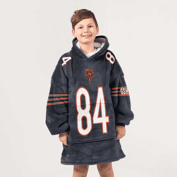 Kid 84 Chicago Football Unisex Blanket Hoodie