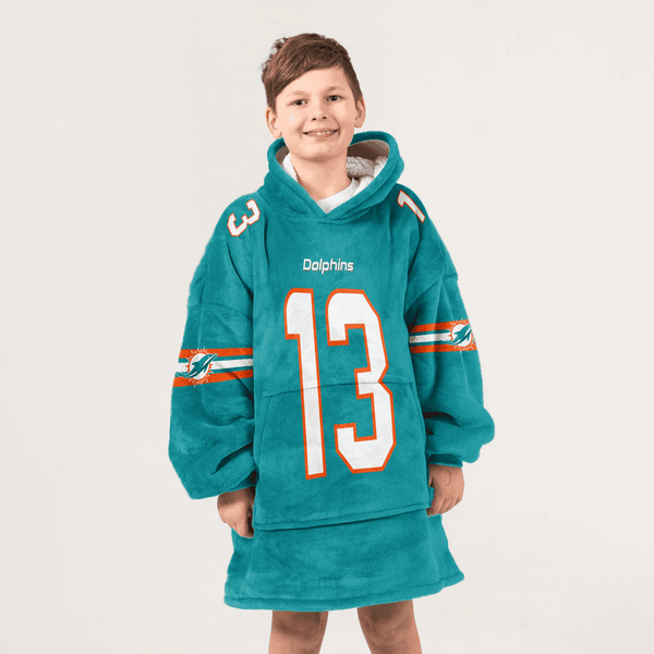 Kid 13 Miami Football Unisex Blanket Hoodie