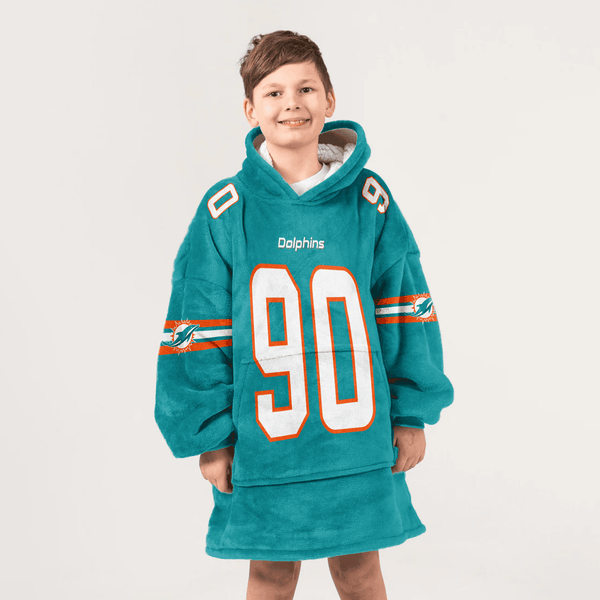 Kid 90 Miami Football Unisex Blanket Hoodie