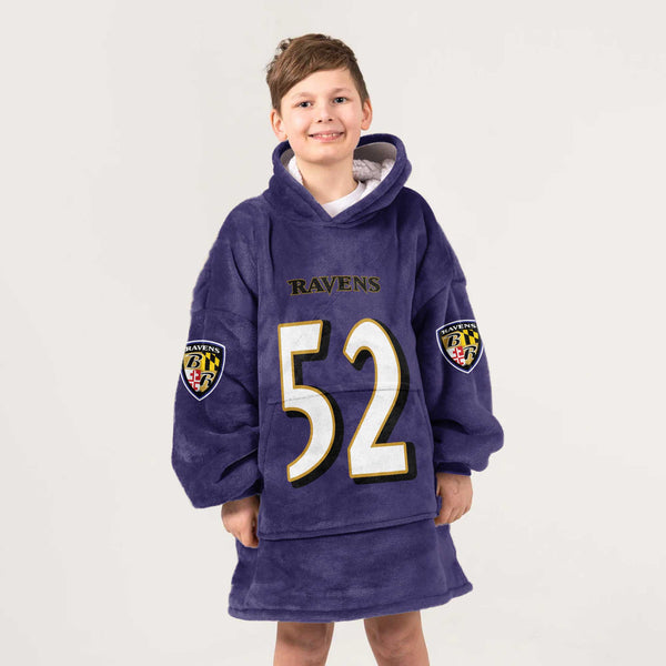 Kid 52 Baltimore Football Unisex Blanket Hoodie