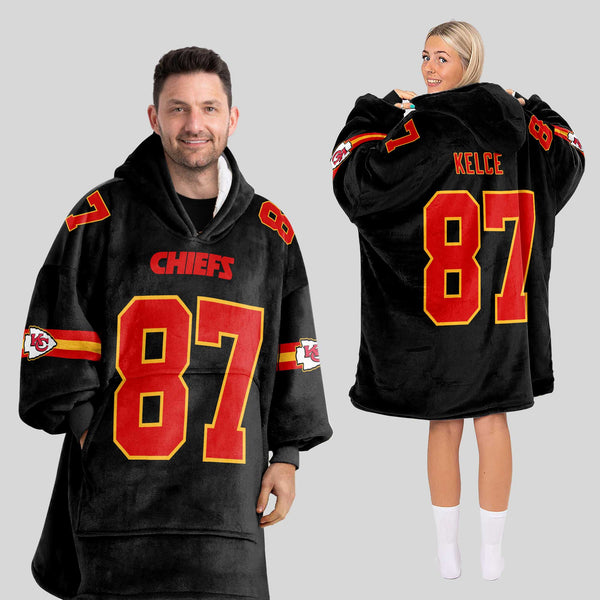 87 Kansas City Football Unisex Blanket Hoodie