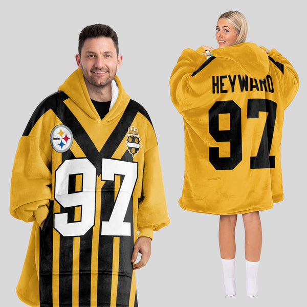 97 Pittsburgh Football Unisex Blanket Hoodie