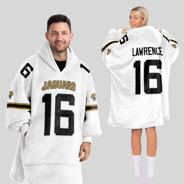 Adult 16 Jacksonville Football Unisex Blanket Hoodie