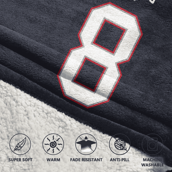 S.D 8 New England Football Unisex Blanket Hoodie