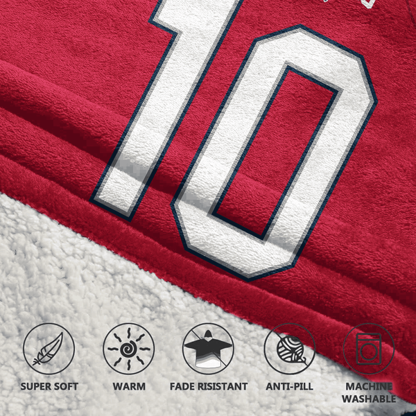 10 New England Football Unisex Blanket Hoodie