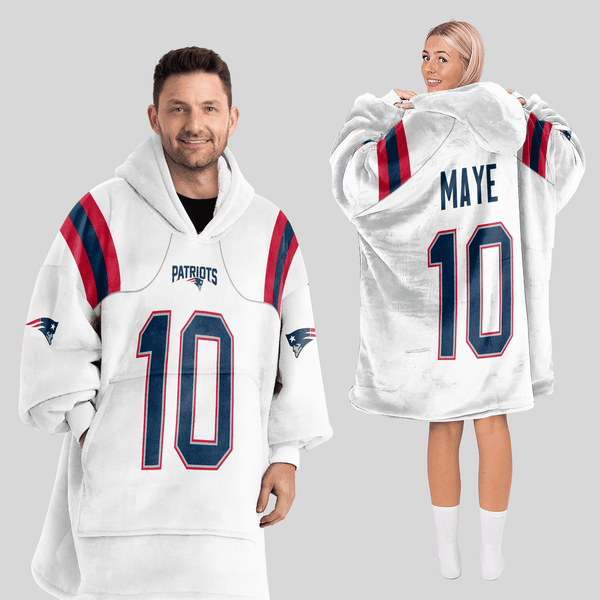 10 New England Football Unisex Blanket Hoodie