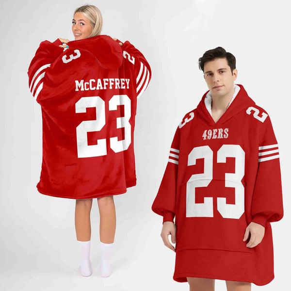 Adult C.M 23 San Francisco Football Unisex Blanket Hoodie