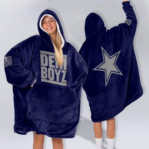 Adult Dallas Football Unisex Blanket Hoodie