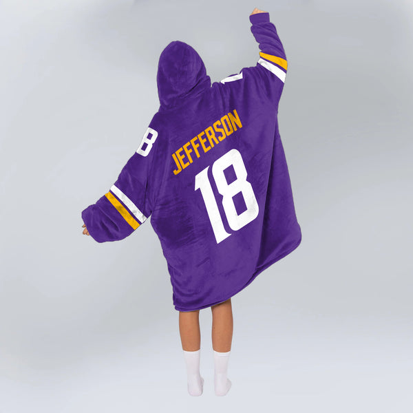 J.J 18 Minnesota Football Unisex Blanket Hoodie