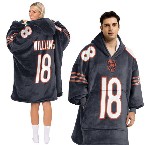 Adult C.W 18 Chicago Football Unisex Blanket Hoodie
