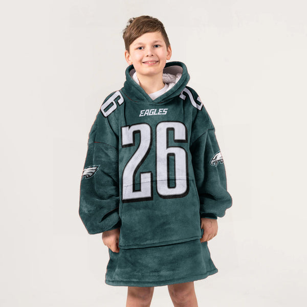 Kid S.B 26 Philadelphia Football Unisex Blanket Hoodie