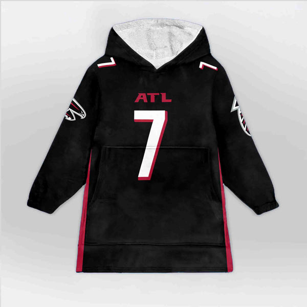 B.R 7 Atlanta Football Unisex Blanket Hoodie