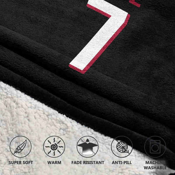 B.R 7 Atlanta Football Unisex Blanket Hoodie