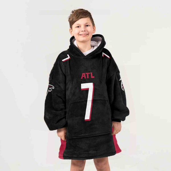 B.R 7 Atlanta Football Unisex Blanket Hoodie