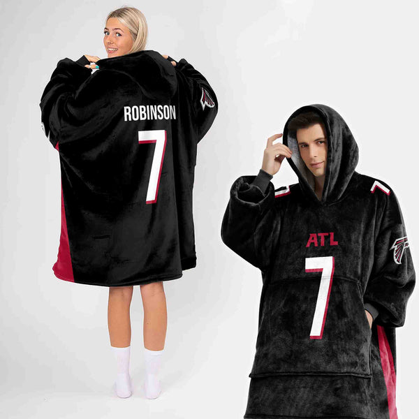 B.R 7 Atlanta Football Unisex Blanket Hoodie