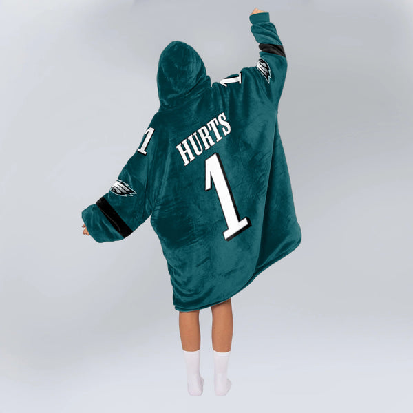 J.H 1 Philadelphia Football Unisex Blanket Hoodie