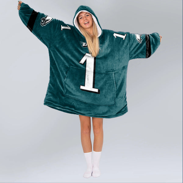 J.H 1 Philadelphia Football Unisex Blanket Hoodie