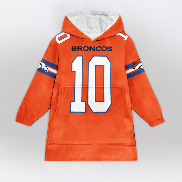 B.N 10 Denver Football Unisex Blanket Hoodie