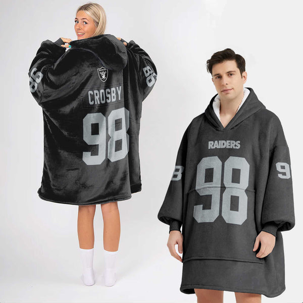 Adult M.C 98 Las Vegas Football Unisex Blanket Hoodie