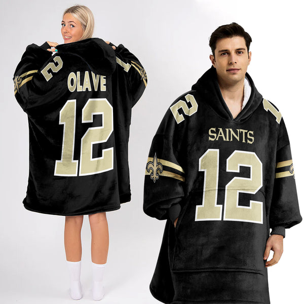 Adult C.O 12 New Orleans Football Unisex Blanket Hoodie