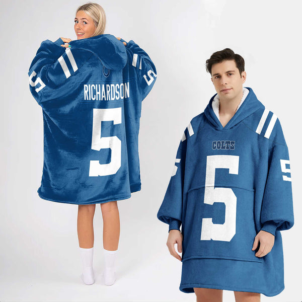 Adult A.R 5 Indianapolis Football Unisex Blanket Hoodie