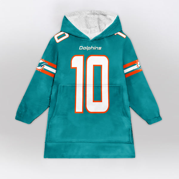 T.H 10 Miami Football Unisex Blanket Hoodie