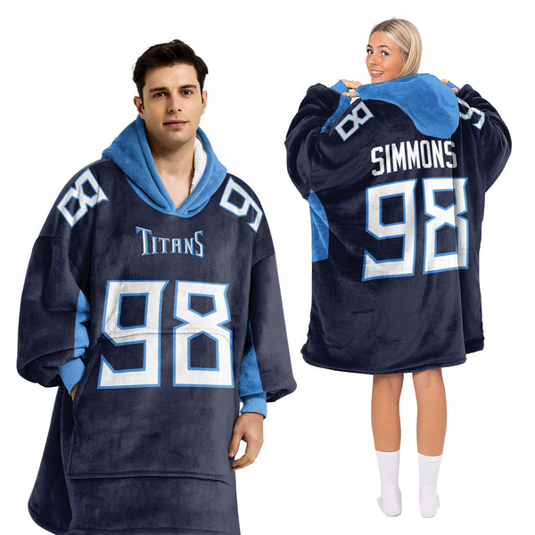 Adult JS 98 Tennessee Football Unisex Blanket Hoodie