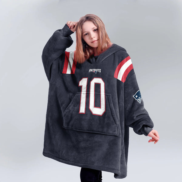 D.M 10 New England Football Unisex Blanket Hoodie