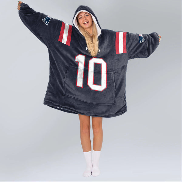 D.M 10 New England Football Unisex Blanket Hoodie