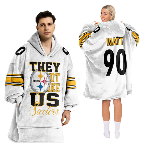 Adult They Not Like Us 90 Pittsburgh Football Unisex Blanket Hoodie