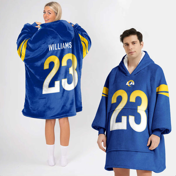 Adult 23 Los Angeles Football Unisex Blanket Hoodie