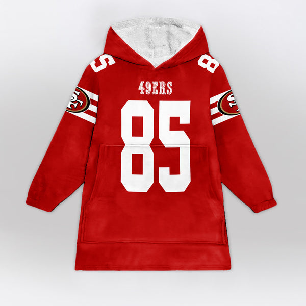 G.K 85 San Francisco Football Unisex Blanket Hoodie