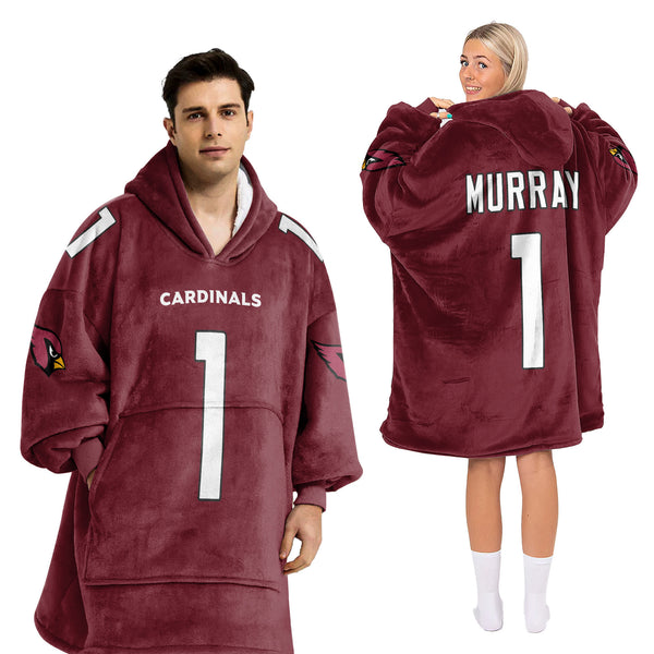 Adult 1 Arizona Cardinals Football Unisex Blanket Hoodie