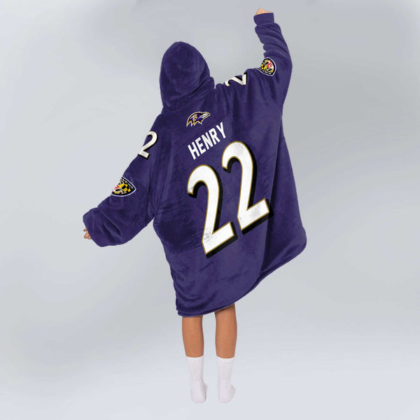 D.H 22 Baltimore Football Unisex Blanket Hoodie