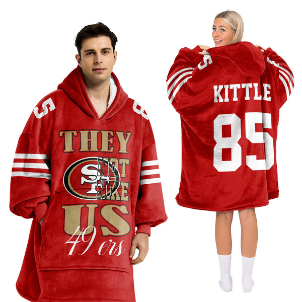 Adult They Not Like Us 85 San Francisco Football Unisex Blanket Hoodie