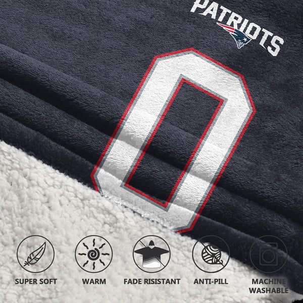 C.G 0 New England Football Unisex Blanket Hoodie