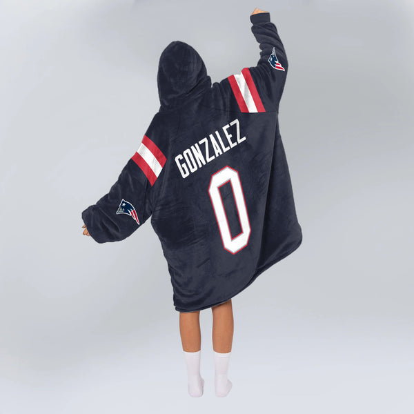 C.G 0 New England Football Unisex Blanket Hoodie