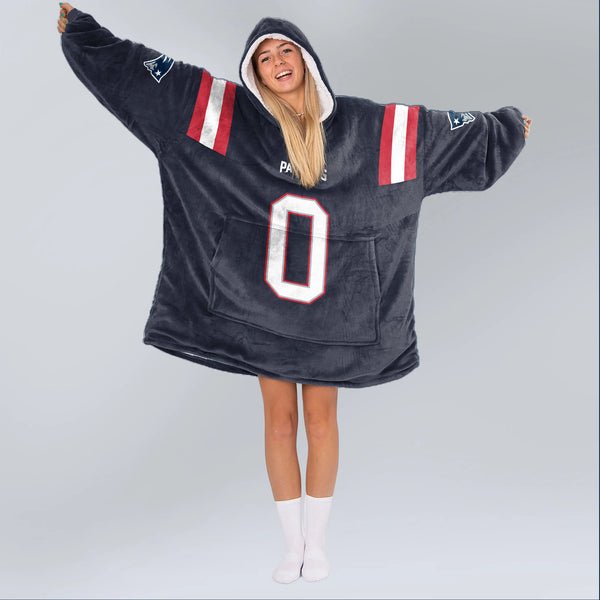 C.G 0 New England Football Unisex Blanket Hoodie