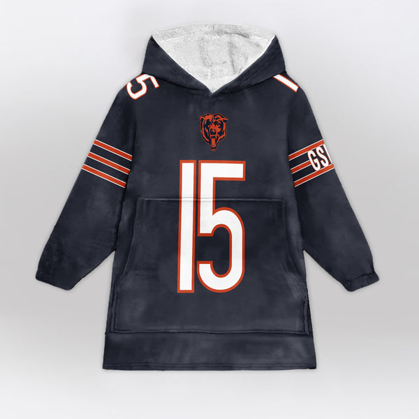 R.O 15 Chicago Football Unisex Blanket Hoodie