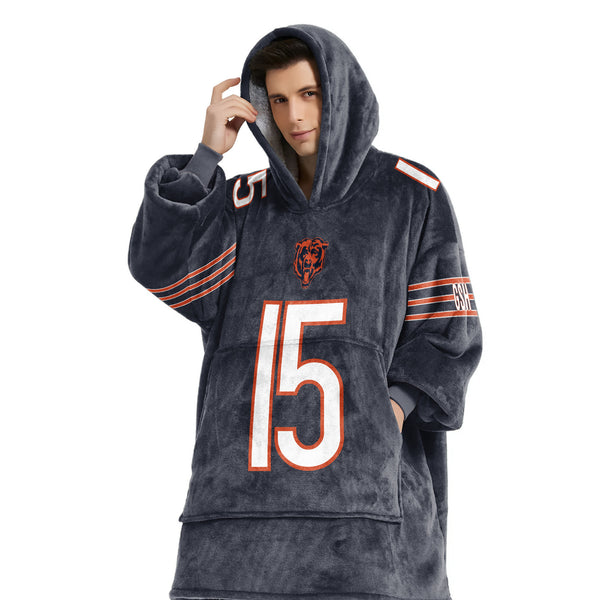 R.O 15 Chicago Football Unisex Blanket Hoodie