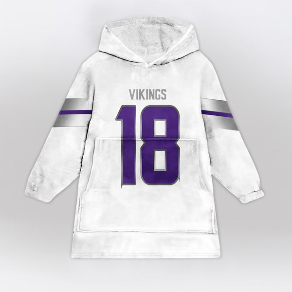 J.J 18 Minnesota Football Unisex Blanket Hoodie