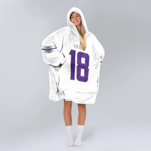 J.J 18 Minnesota Football Unisex Blanket Hoodie
