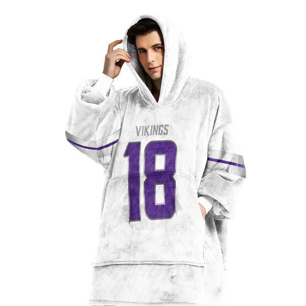 J.J 18 Minnesota Football Unisex Blanket Hoodie