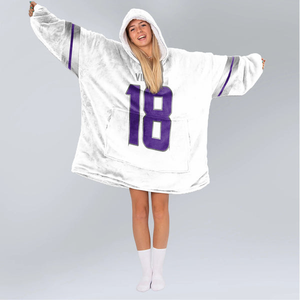 J.J 18 Minnesota Football Unisex Blanket Hoodie