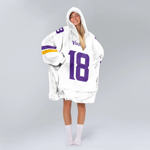 J.J 18 Minnesota Football Unisex Blanket Hoodie