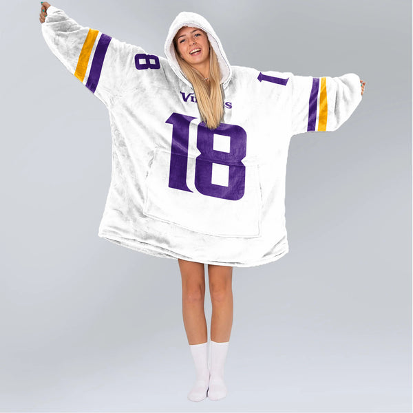 J.J 18 Minnesota Football Unisex Blanket Hoodie