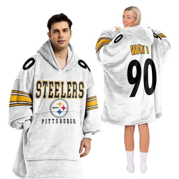 Adult 90 Pittsburgh Football Unisex Blanket Hoodie