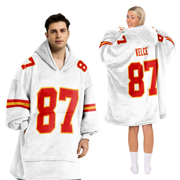 Adult T.K 87 Kansas City Football Unisex Blanket Hoodie