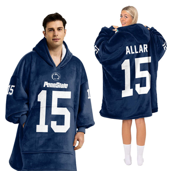 Adult 15 Penn State Football Unisex Blanket Hoodie