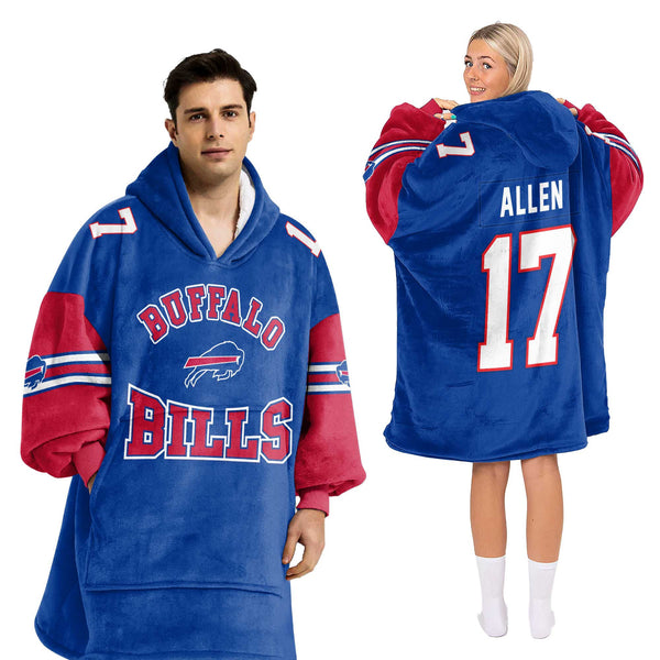 J.A. 17 Buffalo Football Unisex Blanket Hoodie